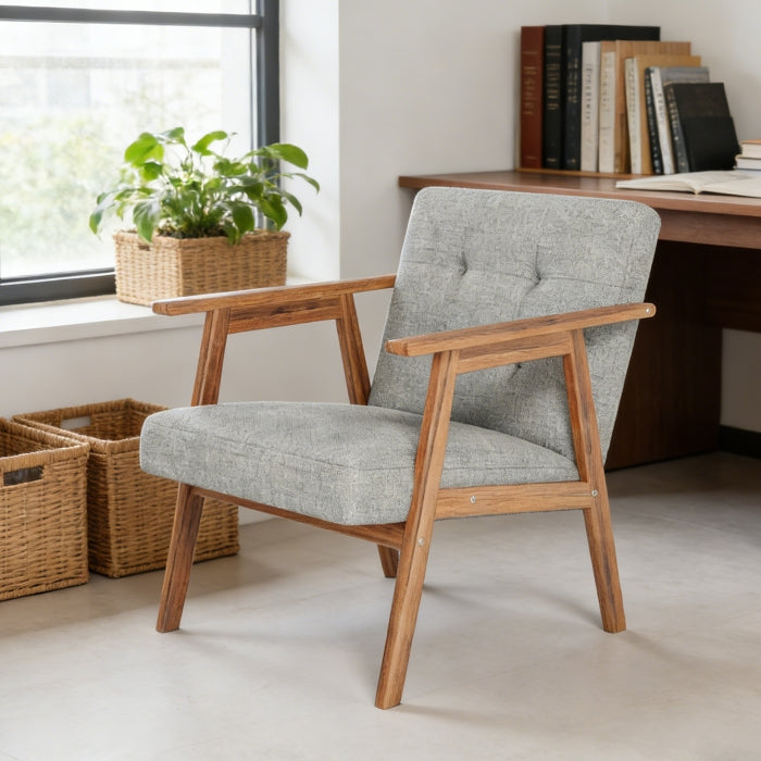 YM18835ACL01 Accent Chair (Light Gray) - YM18835ACL01