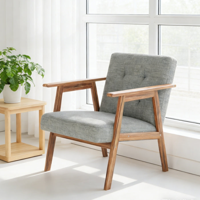 YM18835ACL01 Accent Chair (Light Gray) - YM18835ACL01