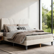 YM18835FSB01 Full Bed (Beige) - YM18835FSB01