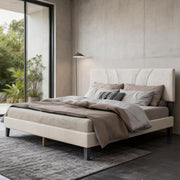 YM18835FSB01 Full Bed (Beige) - YM18835FSB01