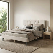 YM18835FSB01 Full Bed (Beige) - YM18835FSB01