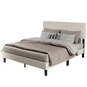 YM18835QSB01 Queen Bed (Beige) - YM18835QSB01