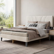 YM18835QSB01 Queen Bed (Beige) - YM18835QSB01
