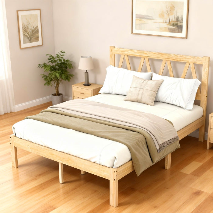 YM18835WFB02 Full Wooden Bed - YM18835WFB02