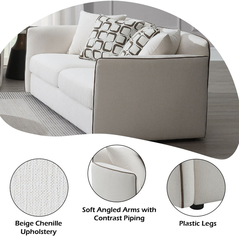 Yolanda Loveseat w/4 Pillows - LV03606