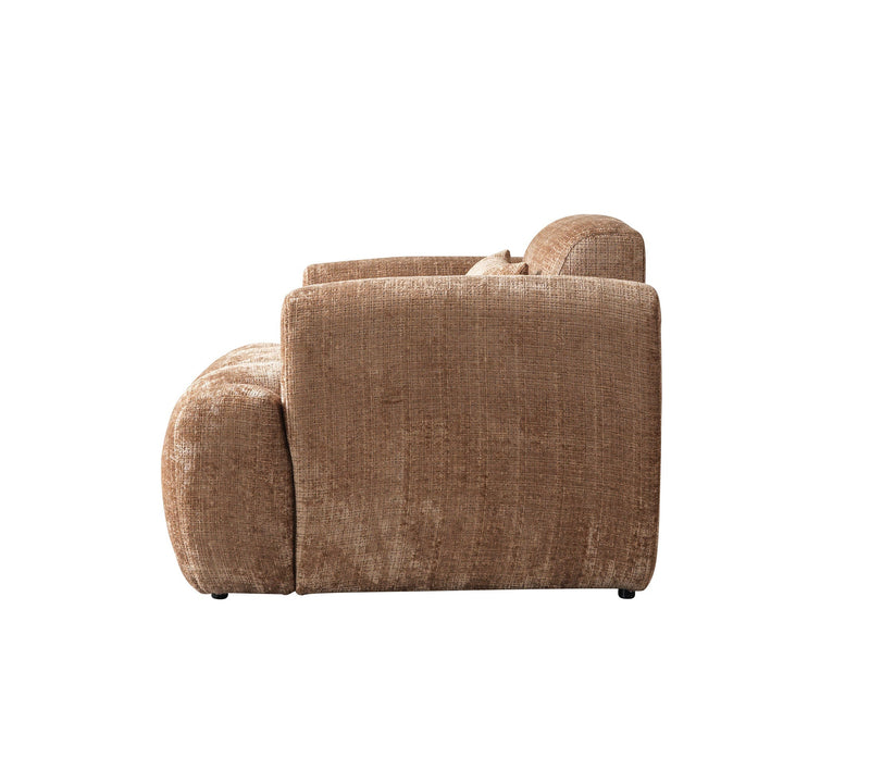 Yulia Coffee Boucle Chair - YULIACOFB-CHAIR