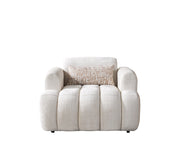 Yulia Ivory Boucle Chair - YULIAIVB-CHAIR