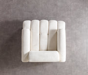 Yulia Ivory Boucle Chair - YULIAIVB-CHAIR