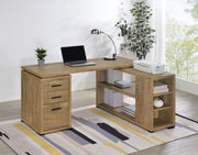 Yvette 60-inch 3-drawer L-Shape Computer Desk Mango - 800786