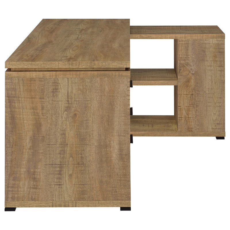 Yvette 60-inch 3-drawer L-Shape Computer Desk Mango - 800786