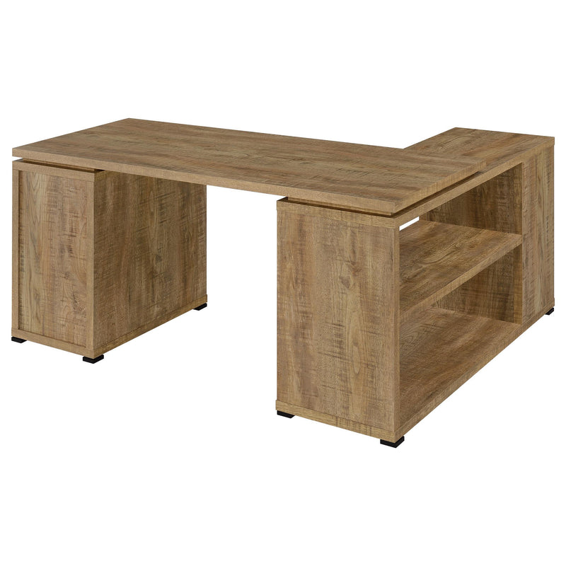 Yvette 60-inch 3-drawer L-Shape Computer Desk Mango - 800786
