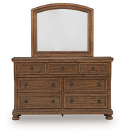Zackaryn Warm Brown Dresser and Mirror - PCB807B1