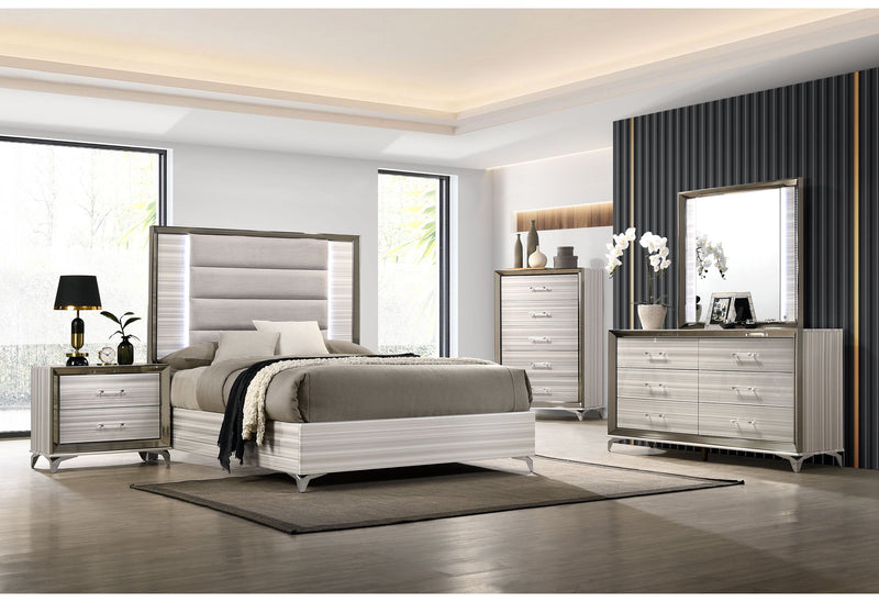 Zambrano White Queen Bed Group - DMV FurnitureBedroom Set