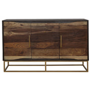 Zara 2-door 57-inch Wood Accent Storage Cabinet Black Walnut - 953466