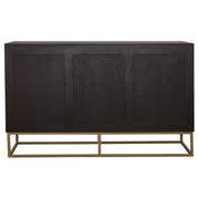 Zara 2-door 57-inch Wood Accent Storage Cabinet Black Walnut - 953466