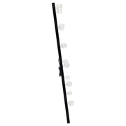Zayan 32 x 71 Inch Floor Mirror LED Lighting Black Gloss - 969557