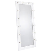 Zayan 32 x 71 Inch Floor Mirror LED Lighting White Gloss - 969558