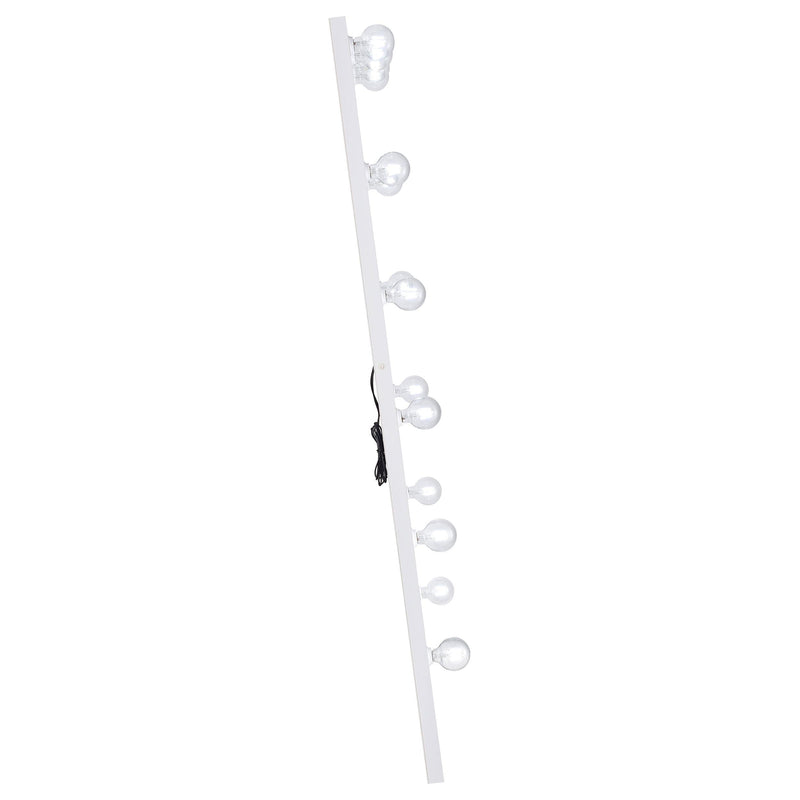 Zayan 32 x 71 Inch Floor Mirror LED Lighting White Gloss - 969558