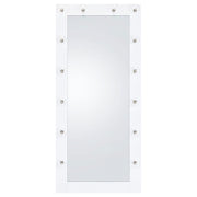Zayan 32 x 71 Inch Floor Mirror LED Lighting White Gloss - 969558
