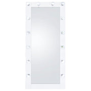 Zayan 32 x 71 Inch Floor Mirror LED Lighting White Gloss - 969558