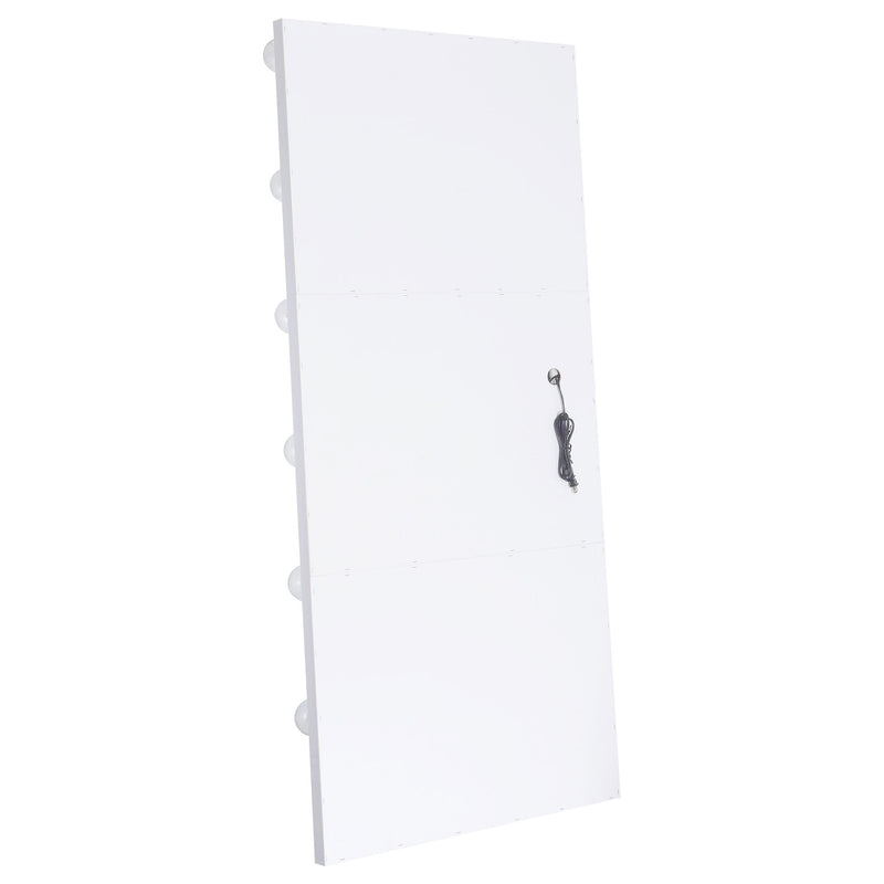 Zayan 32 x 71 Inch Floor Mirror LED Lighting White Gloss - 969558