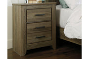 Zelen Warm Gray Nightstand - DMV FurnitureNightstand