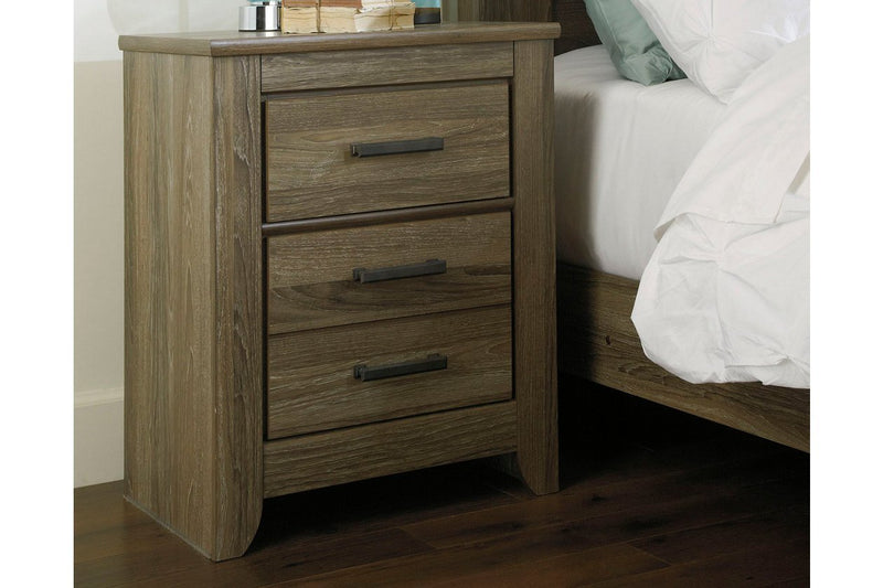 Zelen Warm Gray Nightstand - DMV FurnitureNightstand