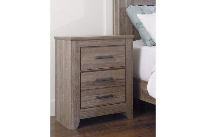 Zelen Warm Gray Nightstand - DMV FurnitureNightstand