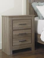Zelen Warm Gray Nightstand - DMV FurnitureNightstand