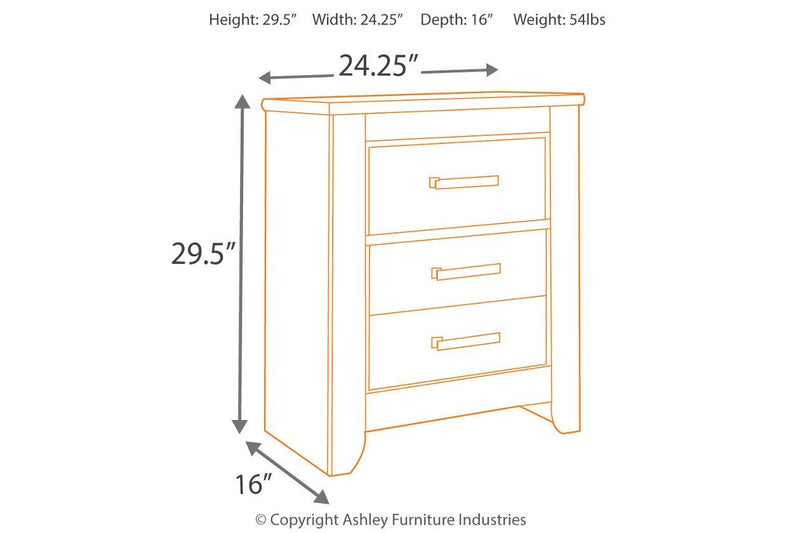 Zelen Warm Gray Nightstand - DMV FurnitureNightstand