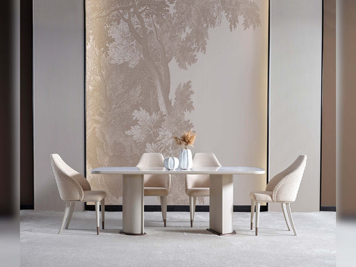 Zelve Dining Table in White - 200-ZEL-DT-6-WHI