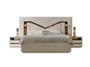 Zen Bedroom (Queen Frame With Headboard & Dresser With Mirror & 2 Nightstand) - 120-ZEN-SET