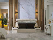 Zen Bedroom (Queen Frame With Headboard & Dresser With Mirror & 2 Nightstand) - 120-ZEN-SET