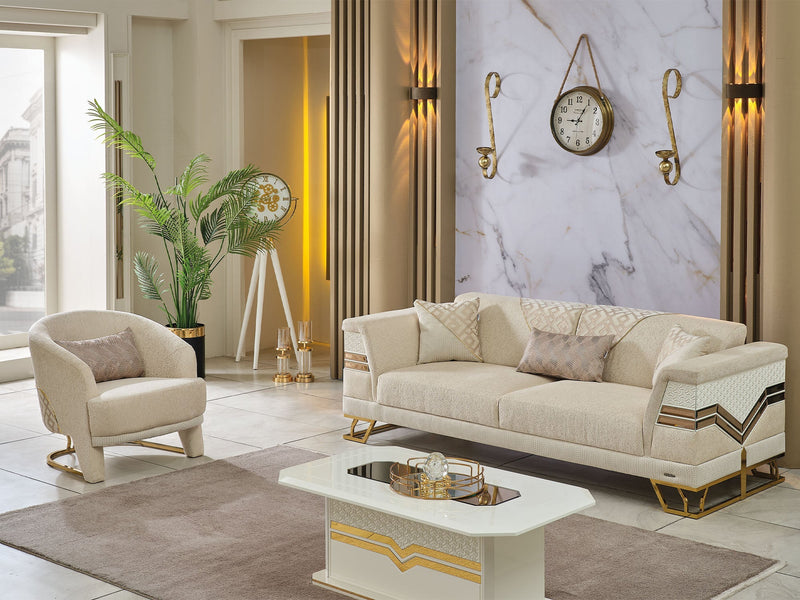 Zen Convertible Sofa Cream in Cream - 101-ZEN-ZEN01-3