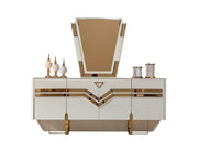 Zen Diningroom (Consol With Mirror & Dining Table & 6 Dining Chair) - 115-ZEN-DT-6-SET