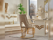 Zen Diningroom (Consol With Mirror & Dining Table & 6 Dining Chair) - 115-ZEN-DT-6-SET