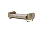 Zen Serr Convertible Loveseat in Beige - 200-SER-ZEN-STAR553-2
