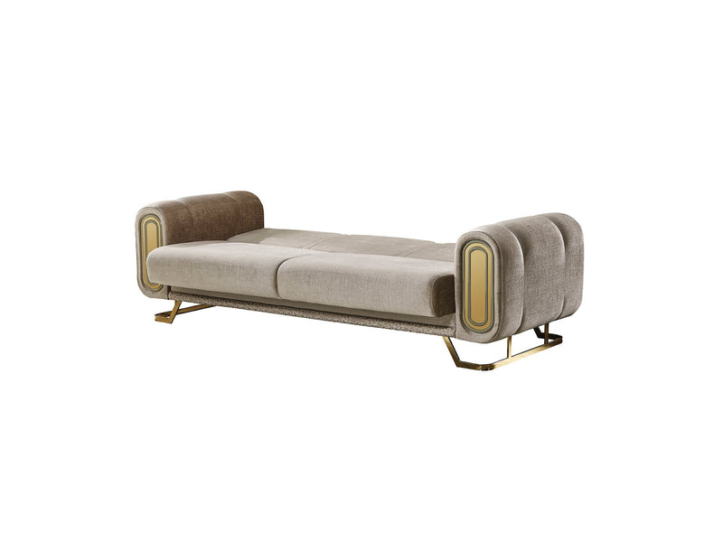Zen Serr Convertible Loveseat in Beige - 200-SER-ZEN-STAR553-2