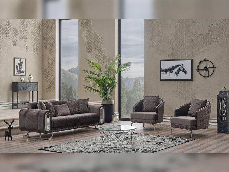 Zen Serr Convertible Sofa in Dark Grey - 200-SER-ZEN-STAR245-3