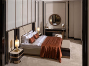 Zenith Bedroom (Queen Frame With Headboard & Dresser With Mirror & Ottoman & 2 Nightstand & Bench) - 200-GAB-ZEN-QBED-SET