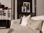 Zenith Stationary Four Seater Sofa in Cream - 200-GAB-ZEN-4