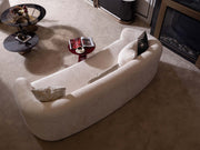 Zenith Stationary Four Seater Sofa in Cream - 200-GAB-ZEN-4