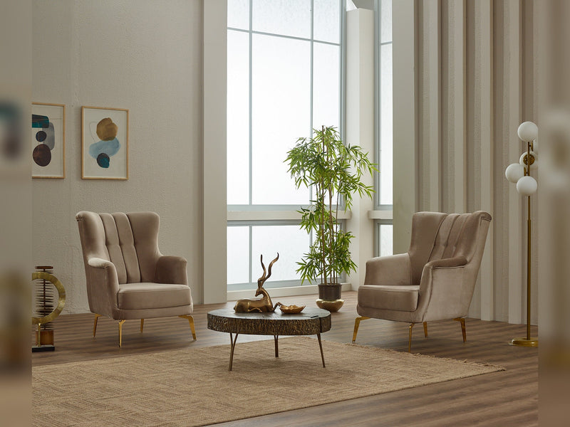 Zenora Chair in Grey - 200-SIM-ZEN-VELVET412-B