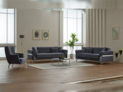Zenora Chair in Grey - 200-SIM-ZEN-VELVET412-B