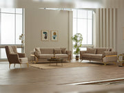 Zenora Convertible Sofa in Beige - 200-SIM-ZEN-VELVET260-3