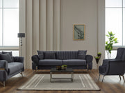 Zenora Convertible Sofa in Beige - 200-SIM-ZEN-VELVET260-3