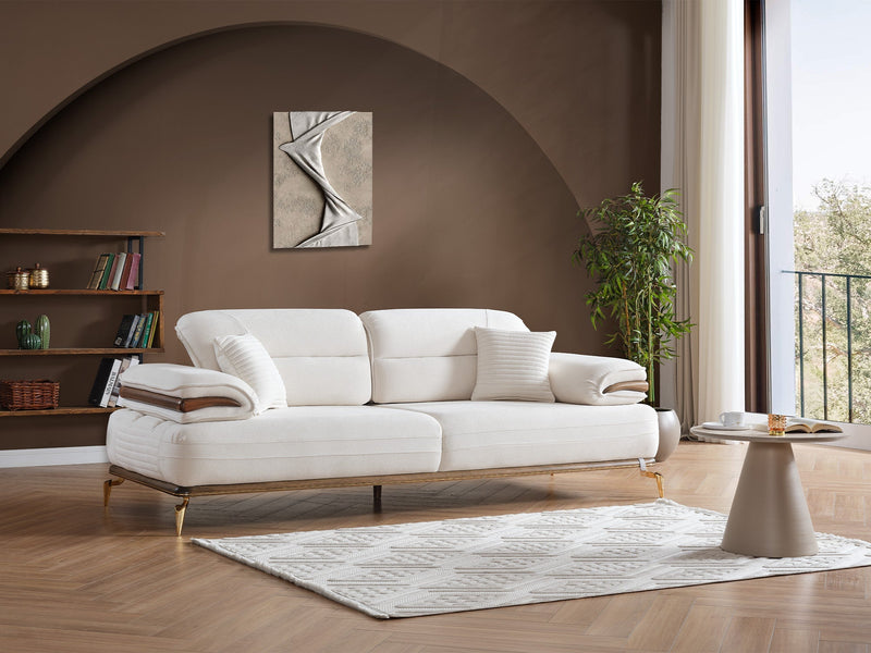 Zeta Convertible Loveseat in Cream - 200-ELIF-ZET-A645-2