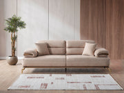 Zeta Convertible Loveseat in Cream - 200-ELIF-ZET-A645-2