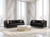 ZETA SOFA & LOVESEAT BLACK - ZETA SOFA & LOVESEAT BLACK