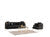 ZETA SOFA & LOVESEAT BLACK - ZETA SOFA & LOVESEAT BLACK